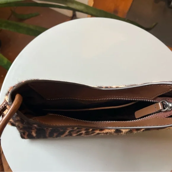 STAUD Valerie Shoulder Bag in Lady Leopard Cacao w/ detachable crossbody strap - Picture 11 of 16